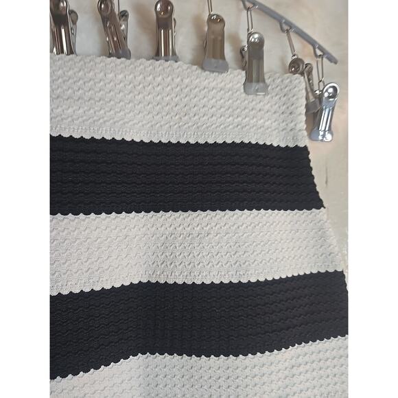 Y2K Bodycon Skirt Small Striped Stretchy Preppy Cruise Office Wedding Thick Fall - Picture 3 of 6